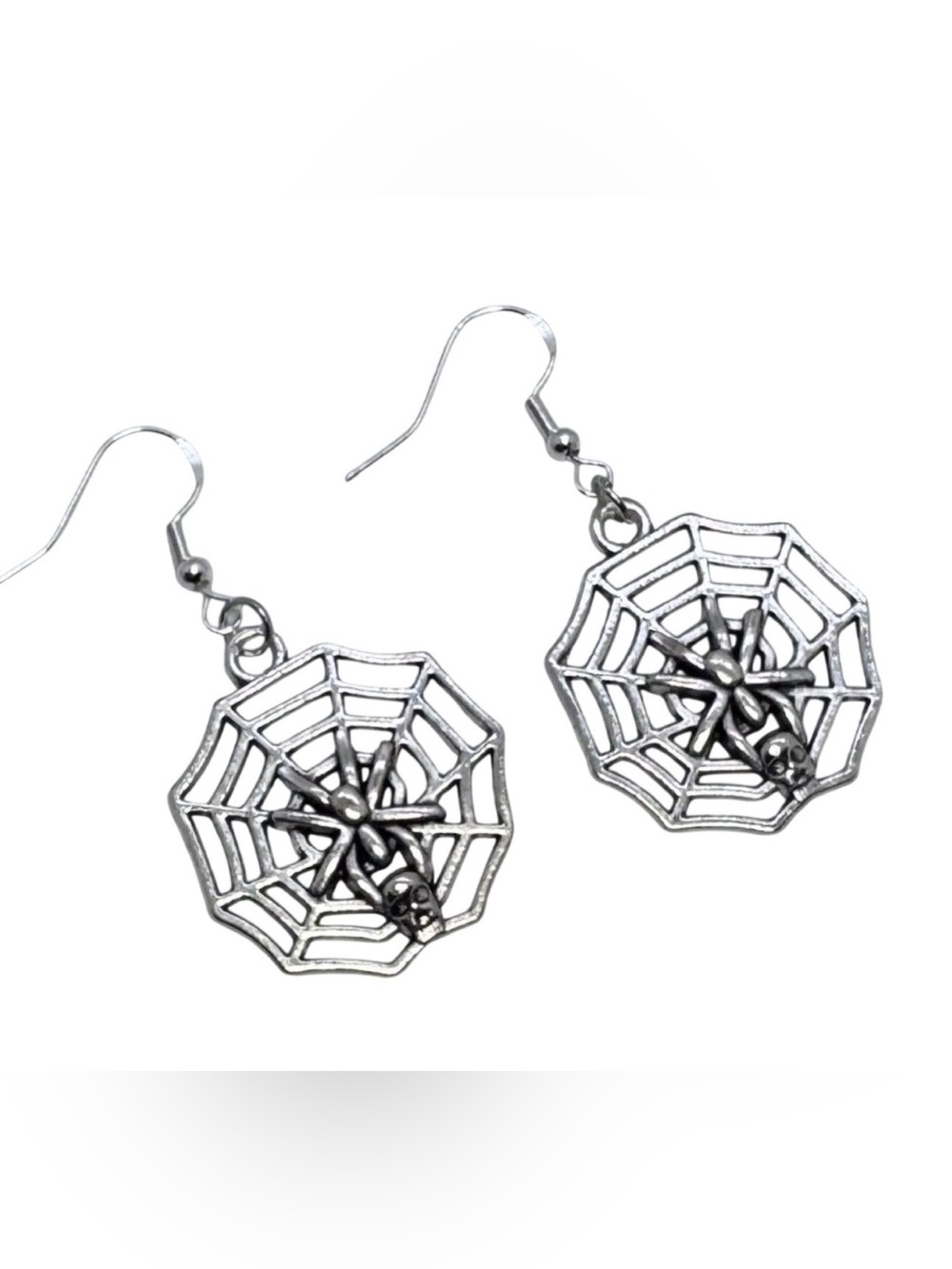 Halloween Cobwebs Charms Handmade Dangle/Fishhook Earrings